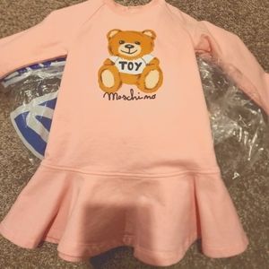 beautiful 2T moschino dress worn 1 time for pictures bought from Childrensaloon.